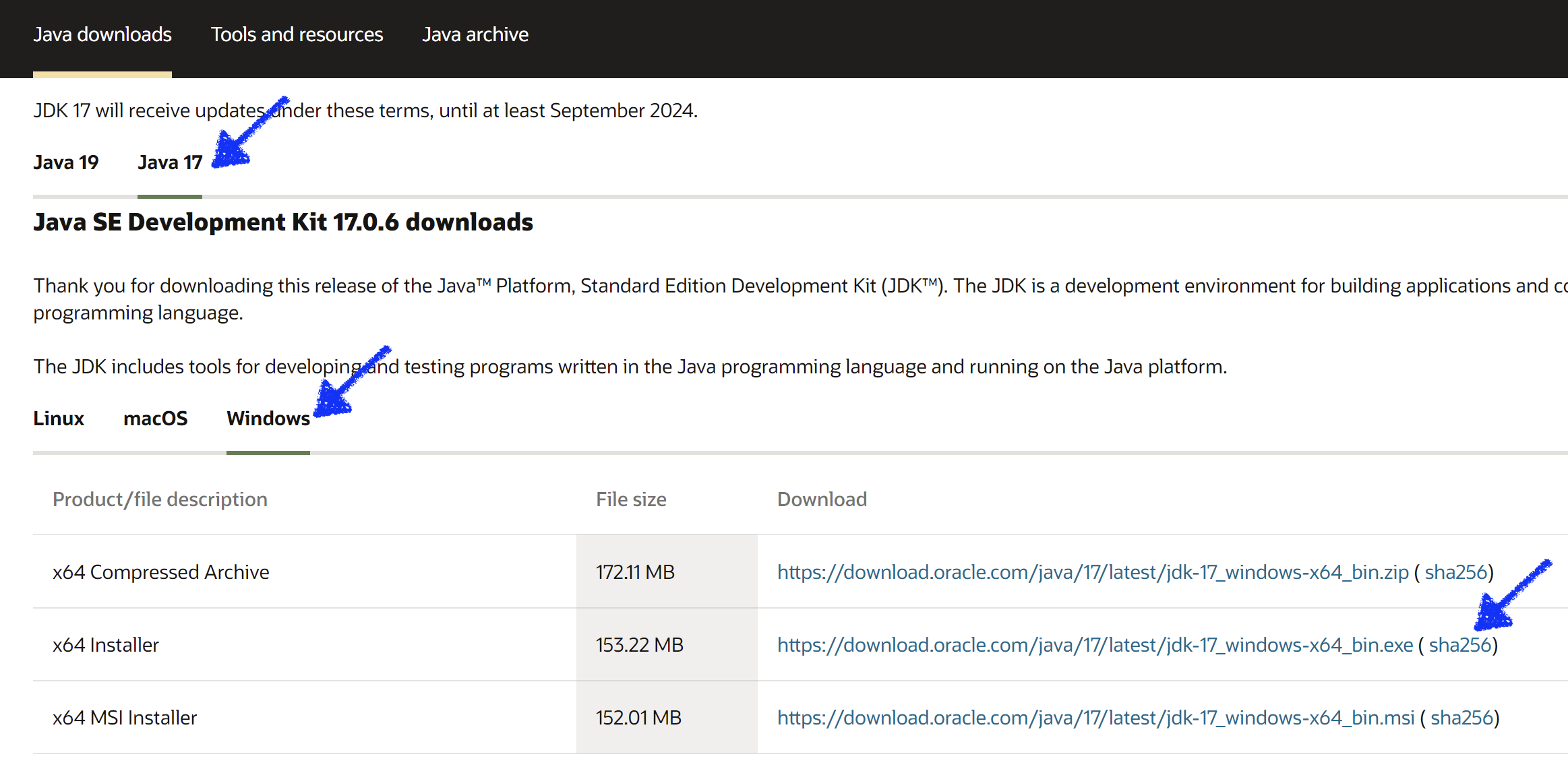 Download JDK from Oracle website