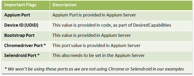 Appium Parallel Execution - Important Flags